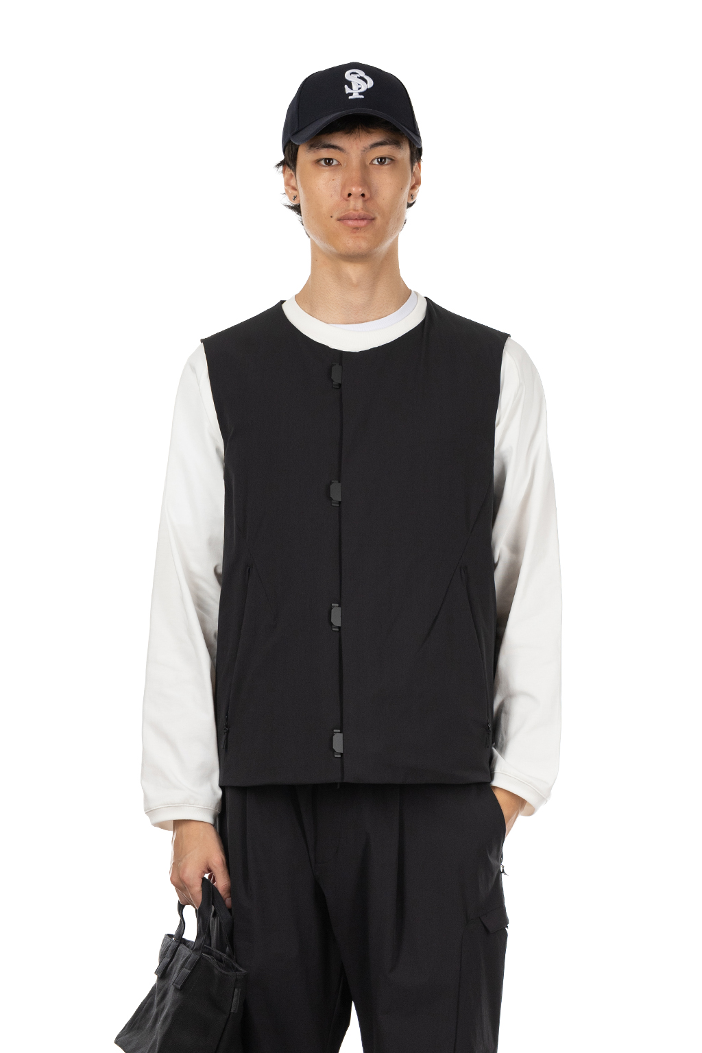 SOPHNET | EX. Flexcurtion Padded Vest - Black | Women | Blue