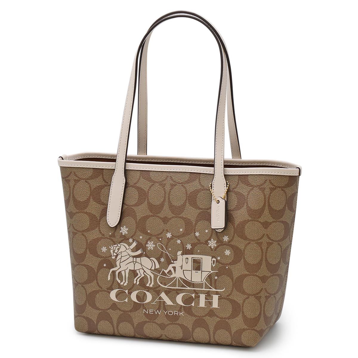 コーチ トートバッグ バッグ レディース ミニ シティ シグネチャー