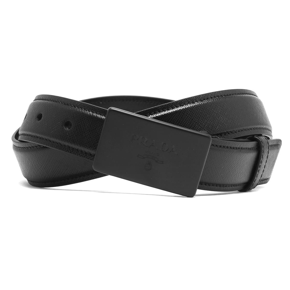プラダ ベルト メンズ サフィアーノ ブラック 2CM199 053 F0002 PRADA
