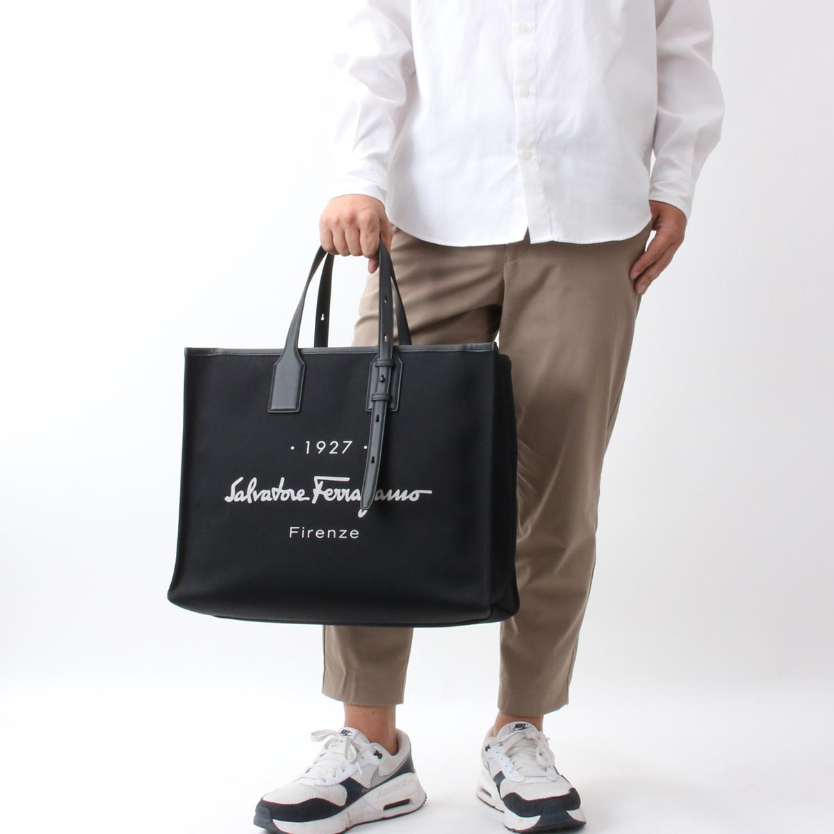 フェラガモ トートバッグ バッグ メンズ ラージ ブラック 240842 NERO