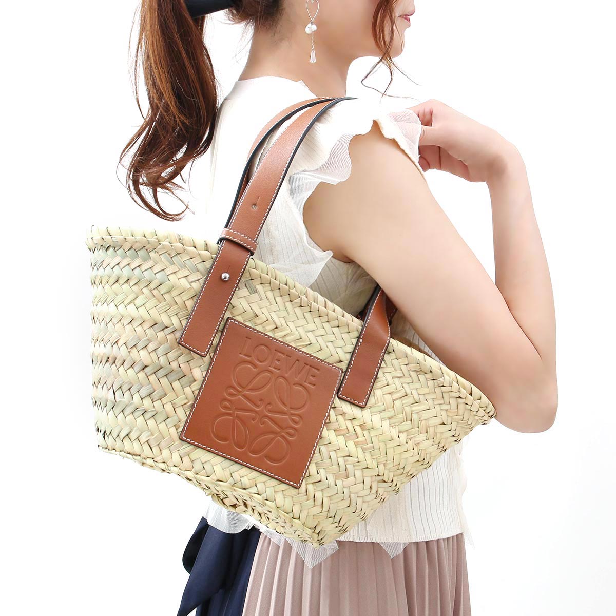 ロエベ バスケットバッグ/ハンドバッグ バッグ レディース バスケット