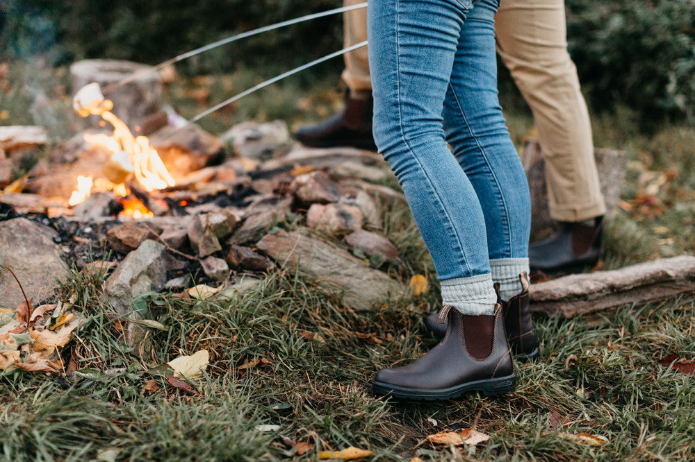 Walnut Brown Premium Leather Chelsea Boots, Women's Classics 550
