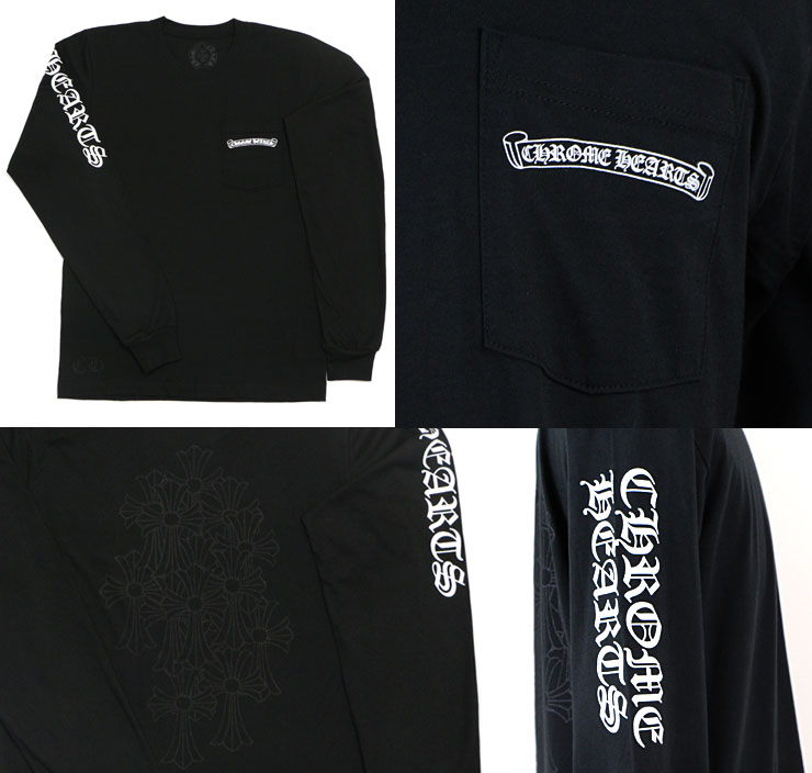 クロムハーツロングTシャツセメタリークロスブラック|クロムハーツ通販