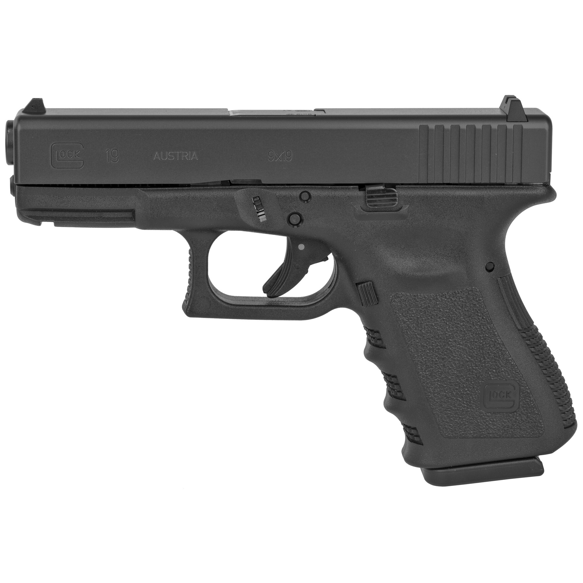 Glock 19 Gen3 9MM Pistol, 15rd - Glock PI1950203 - Black Ankle