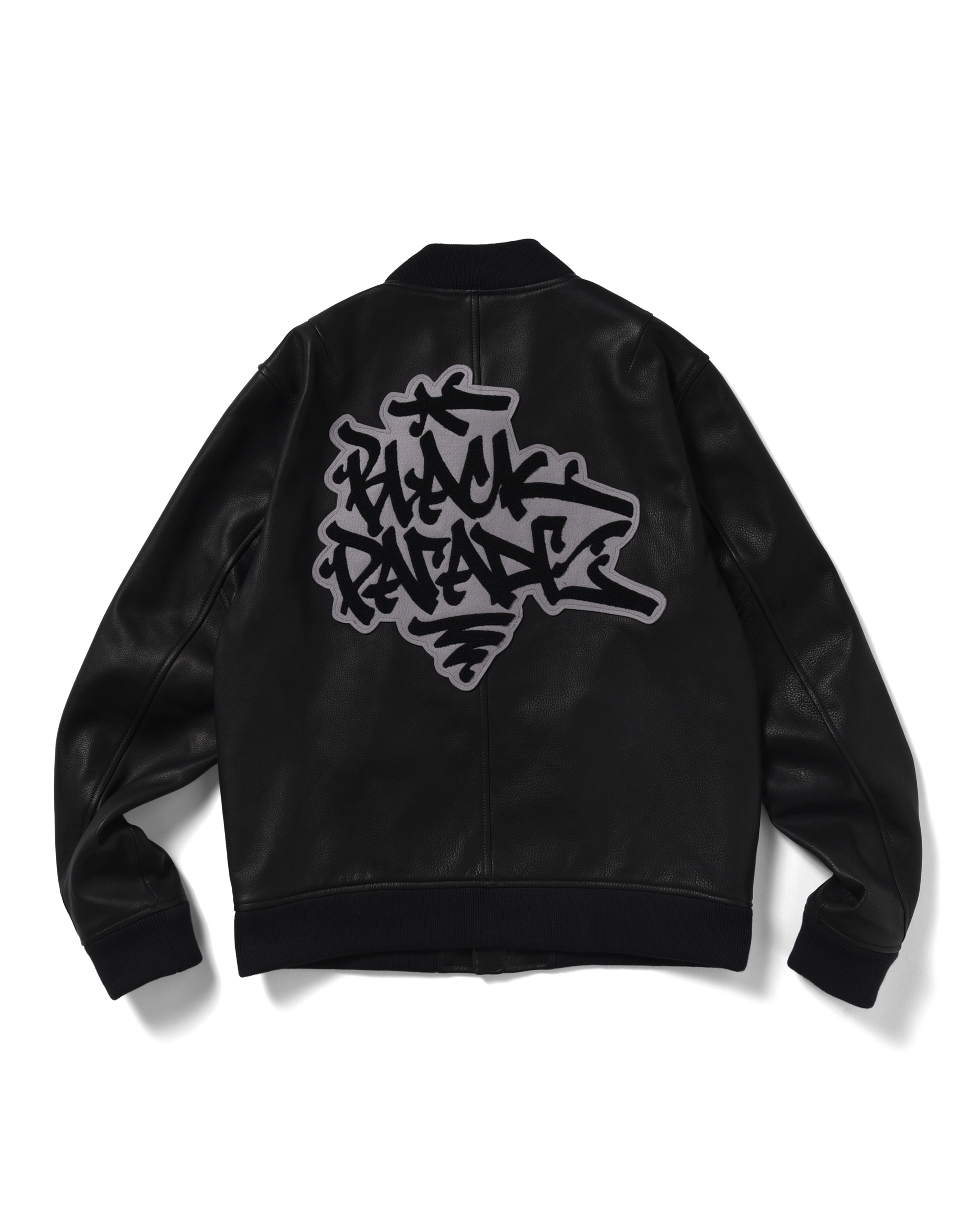 Leather Varsity Jacket - ブラックパレード | Black Parade