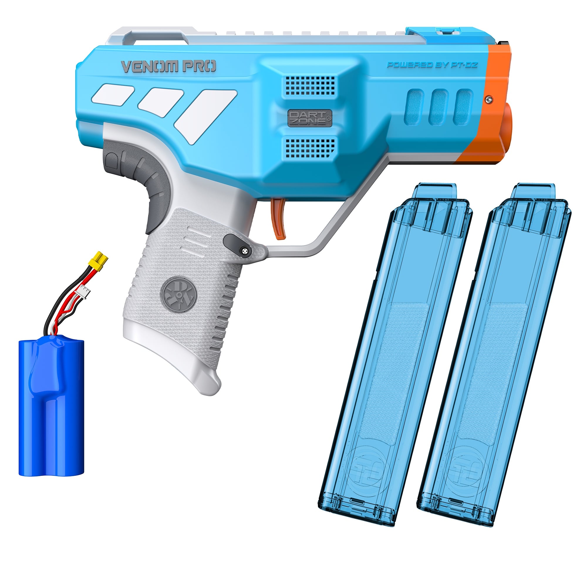 Dart Zone Max Nitroshot+ Venom Pro - Blue - NO BATTERY - Blaster-Time