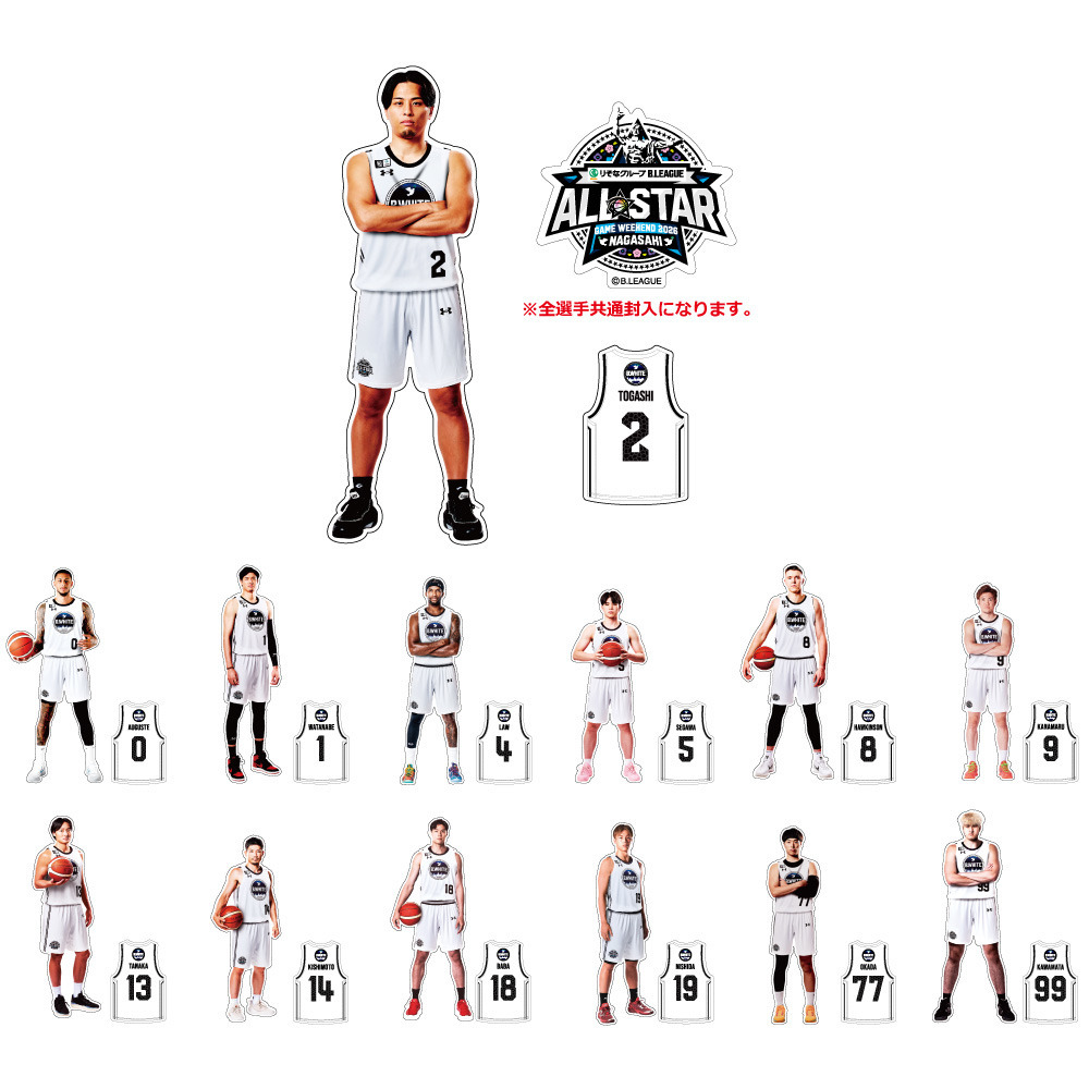りそなグループ Bリーグオールスター 2026＞ステッカー3枚セット（B