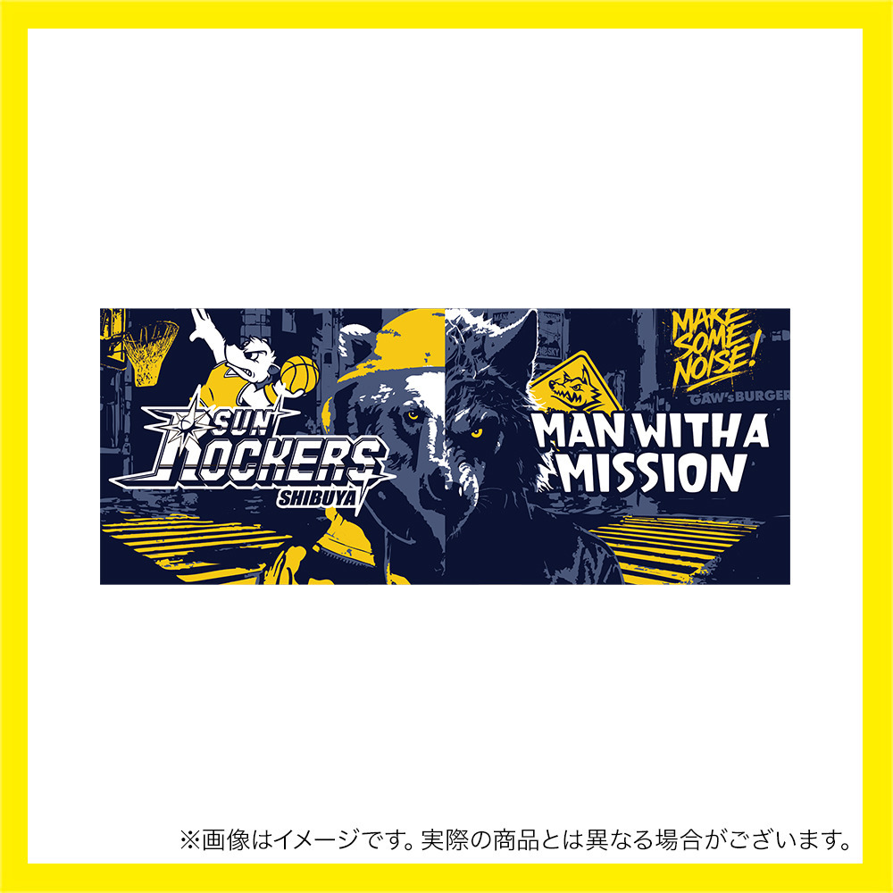 MAN WITH A MISSION × SUNROCKERS SHIBUYA フェイスタオル｜サン