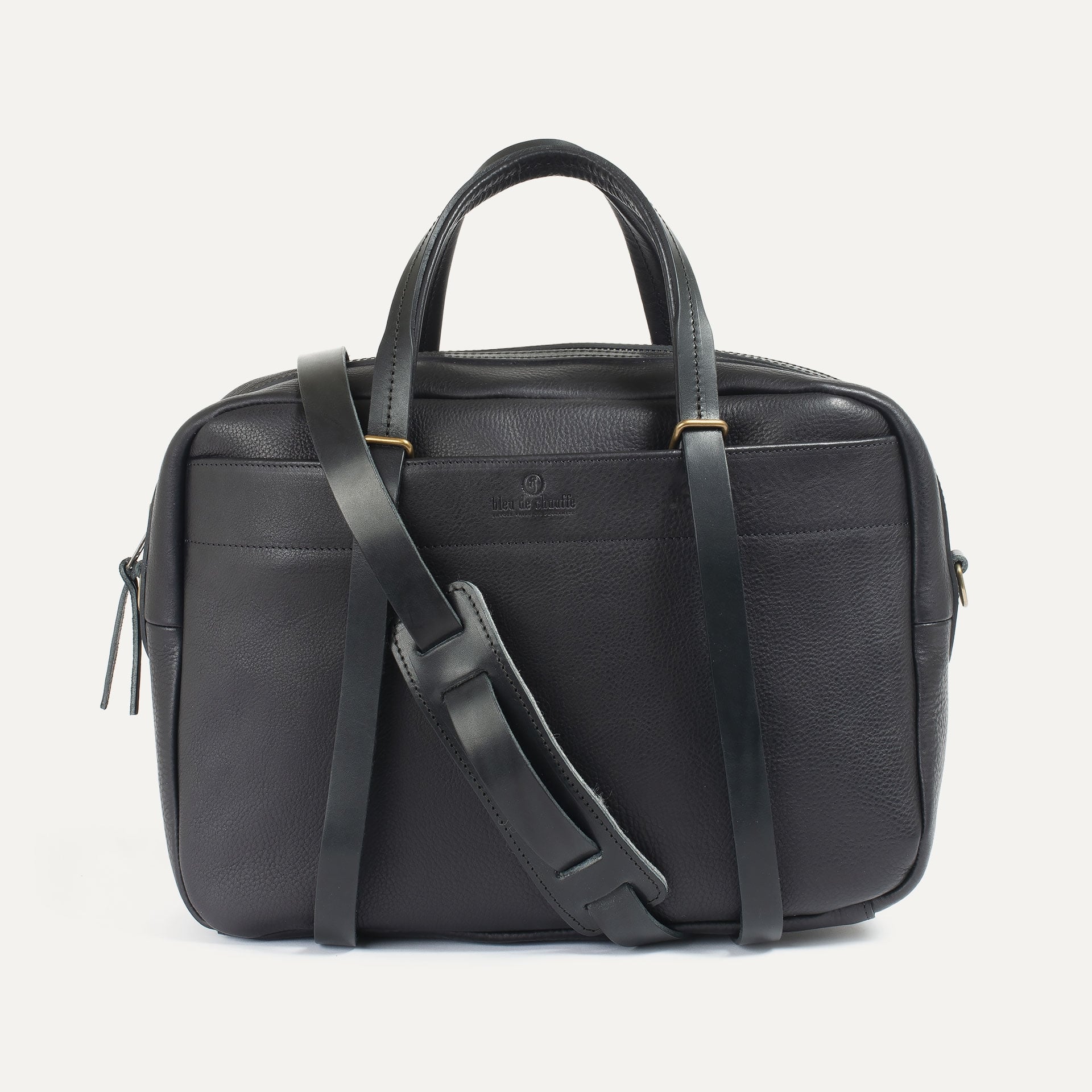 Report Business bag - Black -Men's Leather bag - Leather Laptop
