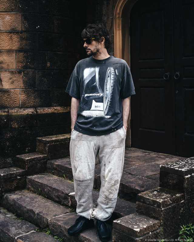 SAINT Mxxxxxx FAST & FURIOUS FF_SS TEE FURIOUS 7 Black