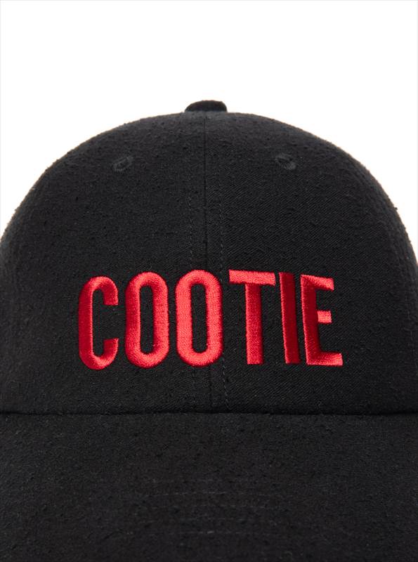 COOTIE PRODUCTIONS Silk Nep 6 Panel Cap (Black/Red)
