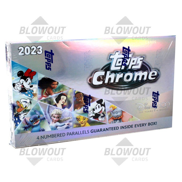 2023 Topps Chrome Disney 100 Hobby 12 Box Case