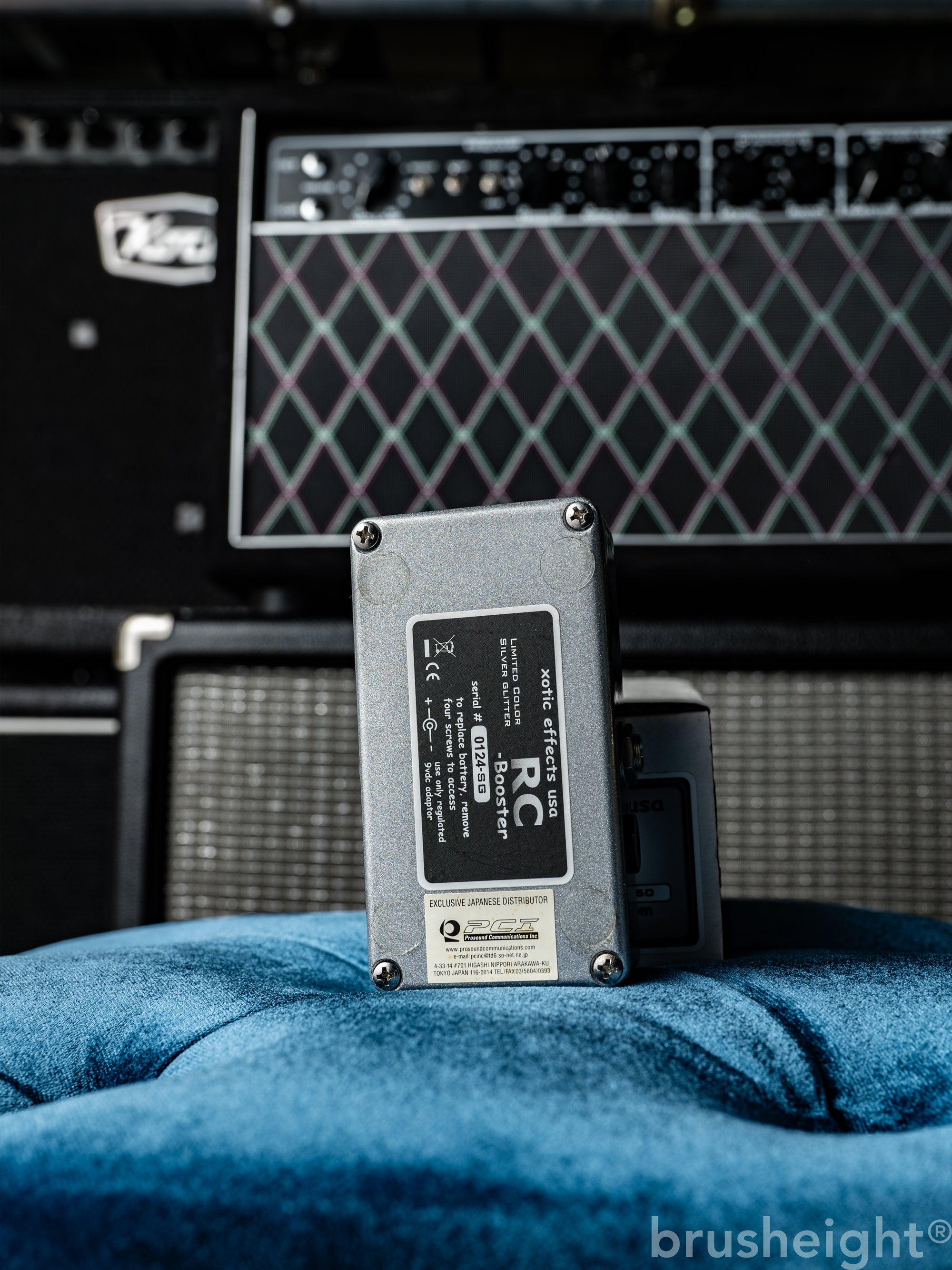 Xotic RC Booster Limited Color “Silver Gritter 124/650 – brusheight