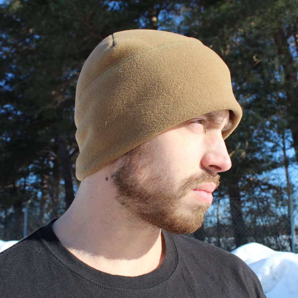 Polartec Military Issue Micro Fleece Cap Coyote Brown Cap
