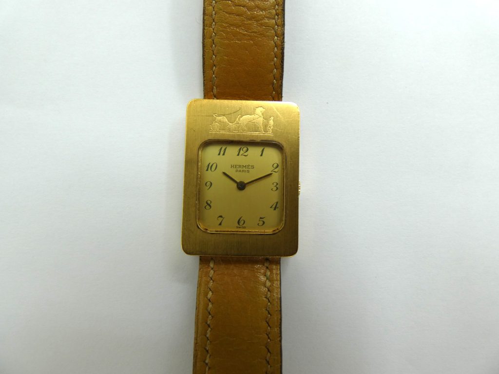 エルメス カレーシュ 腕時計 GP/革ベルト クォーツ 高価買取｜他社より