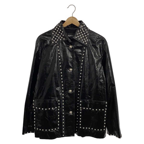 シャネル(CHANEL)シャネル パール付きレザージャケット その他