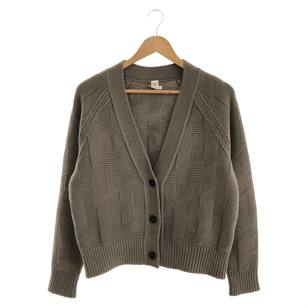 エルメス HERMES ヴァージンウール Hモチーフ ロング ニット 美品