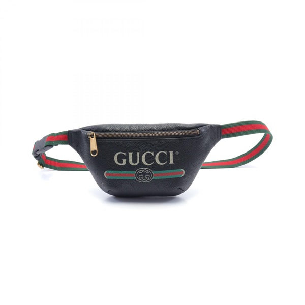 グッチ(GUCCI)グッチ ロゴプリント スモール ベルトバッグ ウエスト