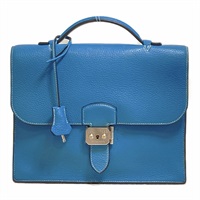 エルメス(HERMES)エルメス サックアデペッシュ27 ブルージーン