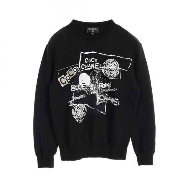 シャネル(CHANEL)シャネル カメリア グラフィックロゴ スウェット 衣料