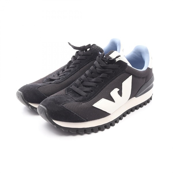 エンポリオアルマー二 UK4 ブラック プラットフォーム シューズ 厚底