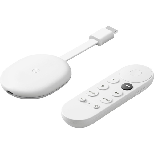 Google CHROMEC4KGTVW Chromecast with Google TV - Snow | BrandsMart USA