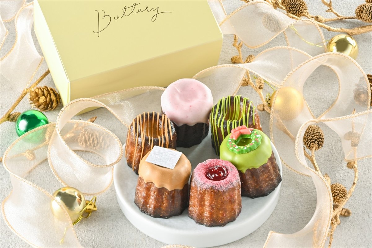 Buttery】12月1日より、クリスマスをカラフルに彩る限定カヌレボックス