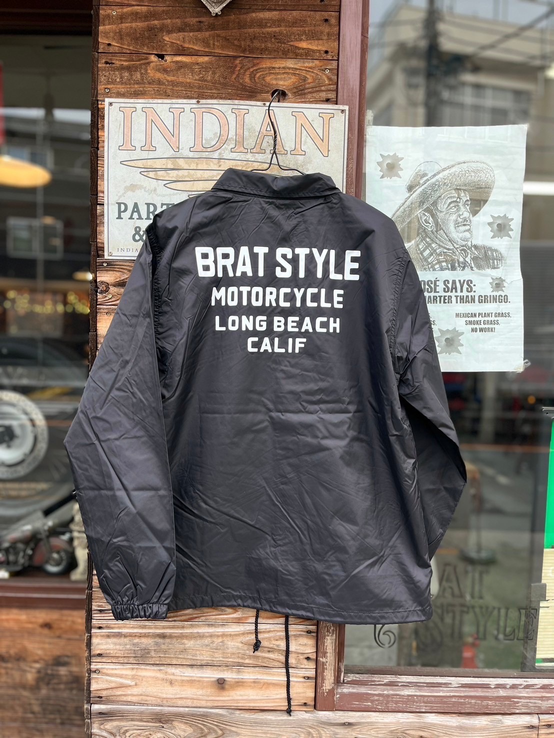 BRAT STYLE COACH JKT / LOGO/ Black（ボア無し） | ブラットスタイル