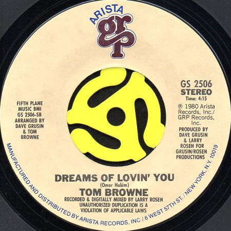 TOM BROWNE / FUNKIN' FOR JAMAICA (N.Y.) (45's) - Breakwell Records