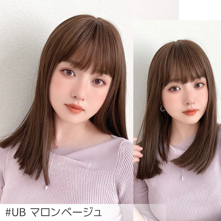 ブラントカットミディ（ミディアムウィッグ）｜ウィッグのことなら