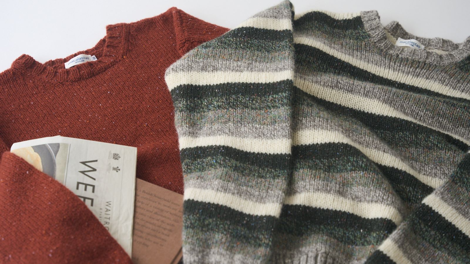 暖かく快適な冬を約束する、スコットランド製デイリーニット｜マカ