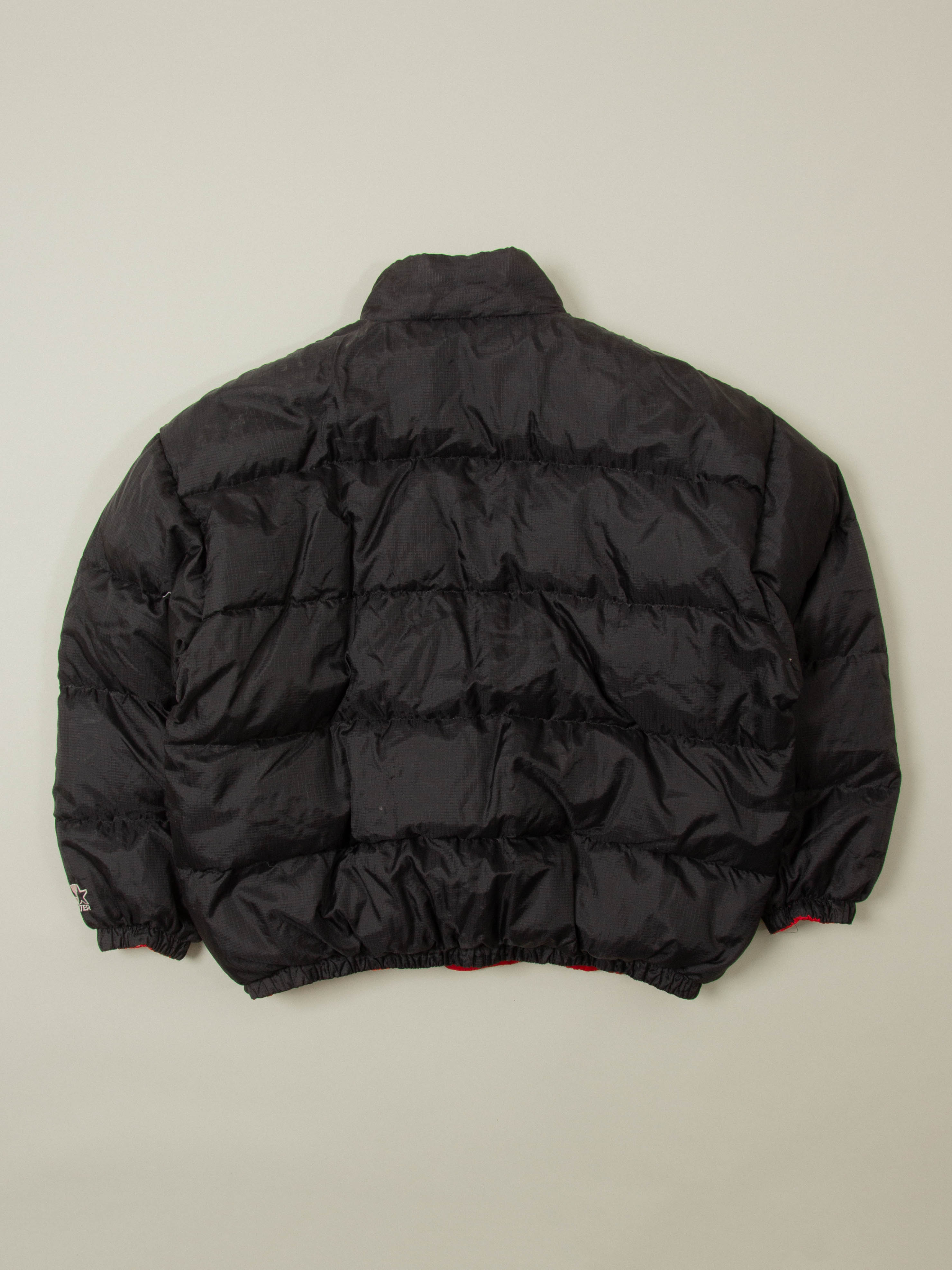 Vtg 1990s Reversible Chicago Bulls Starter Down Jacket (XL