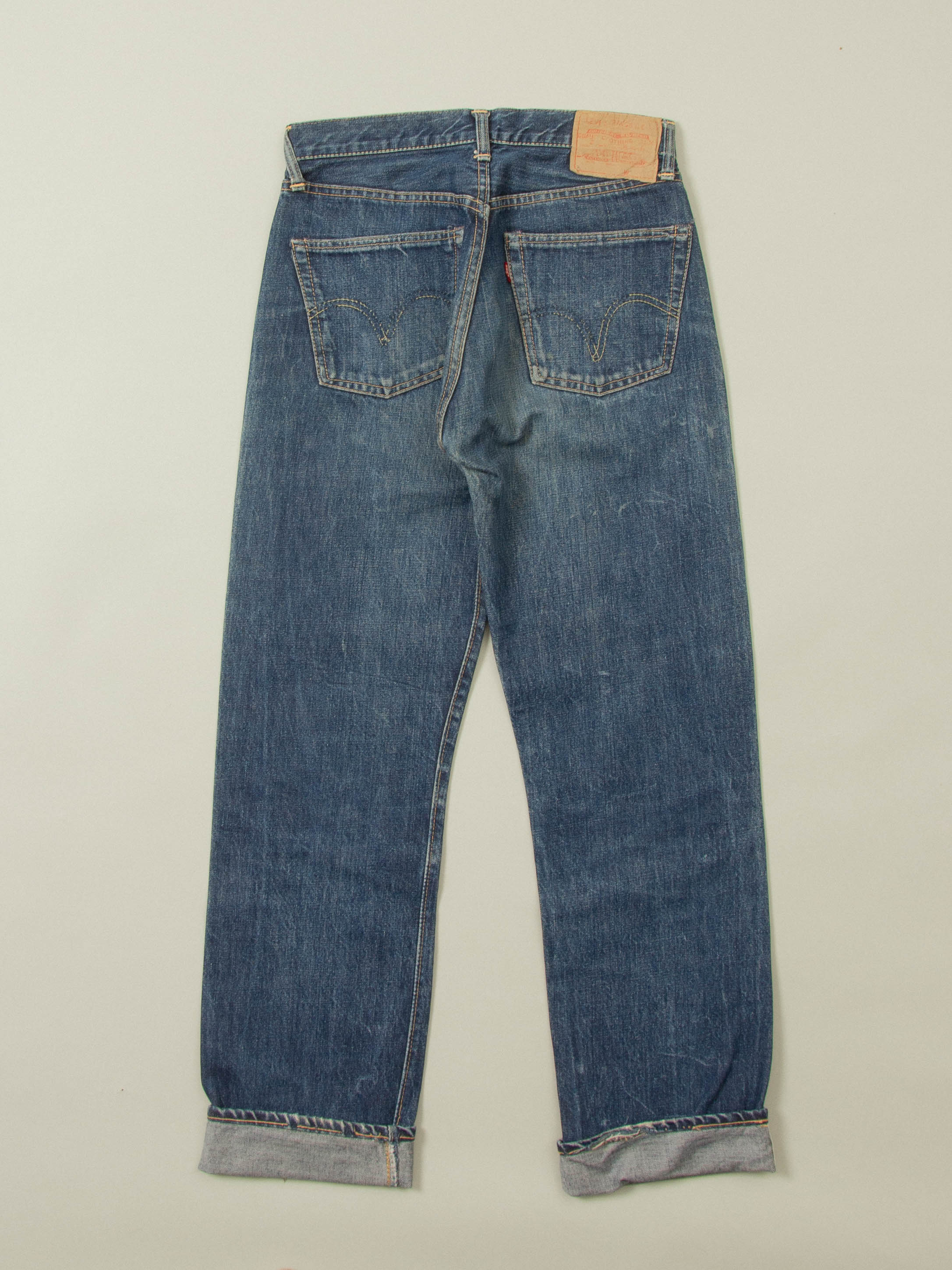 Vtg Transitional '66' Levi's 501 Selvedge Big E Jeans (28x30