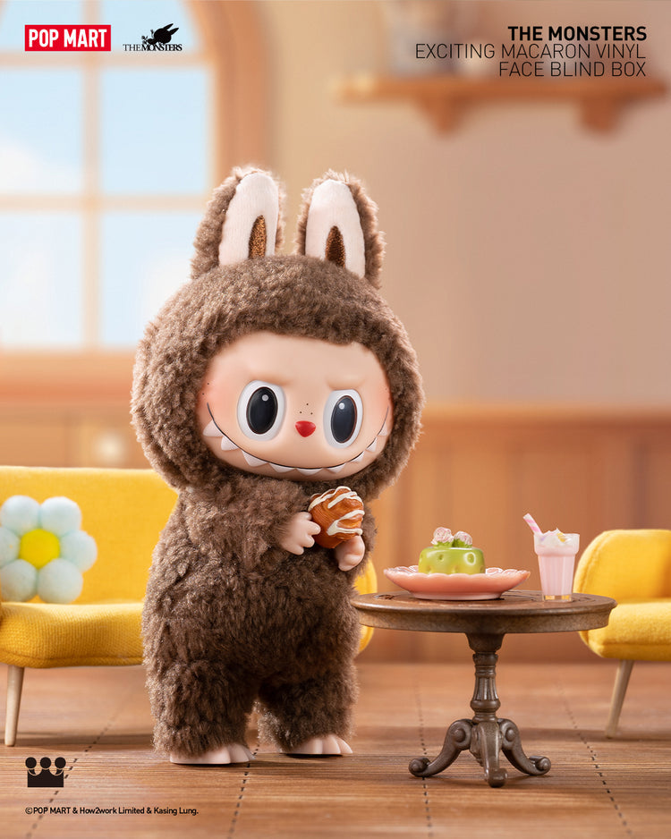 POP MART Authentic THE MONSTERS Labubu Plush - Exciting Macarons Myste