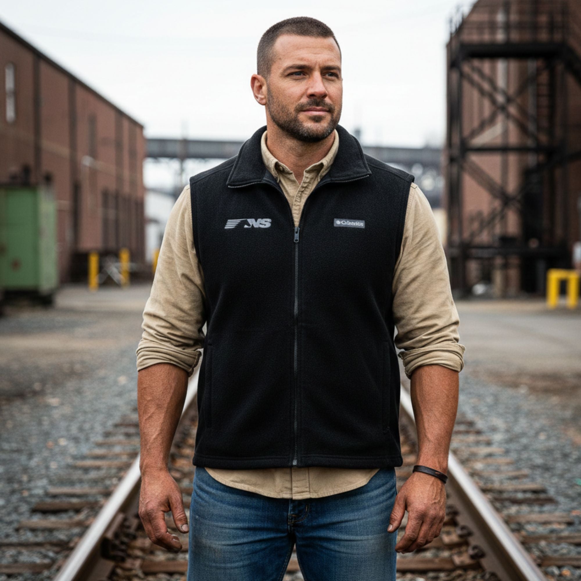 Norfolk Southern Men's Columbia Fleece Vest | Official Railroad