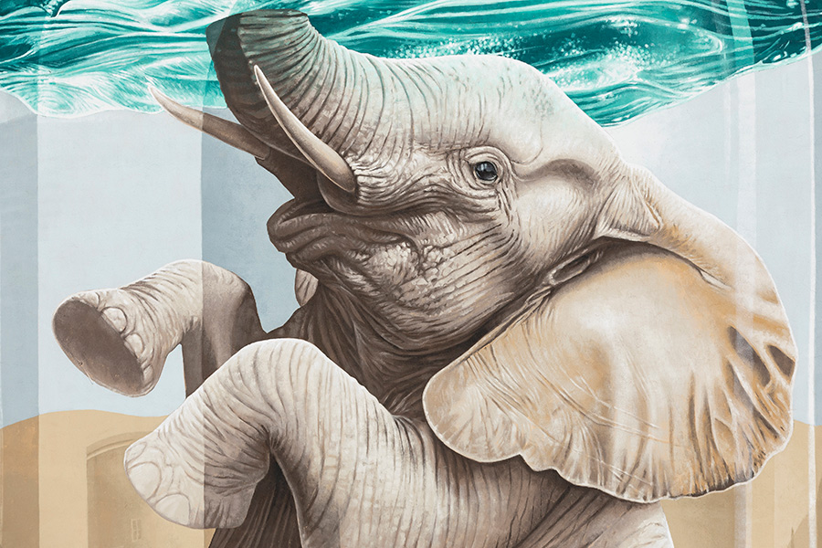 Nevercrew's 'Switch' Elephant: A Visual Metaphor for Time and