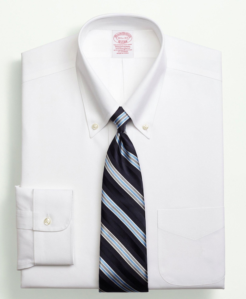 長袖 ノンアイロン ピンポイントオックスフォード ドレスシャツ New