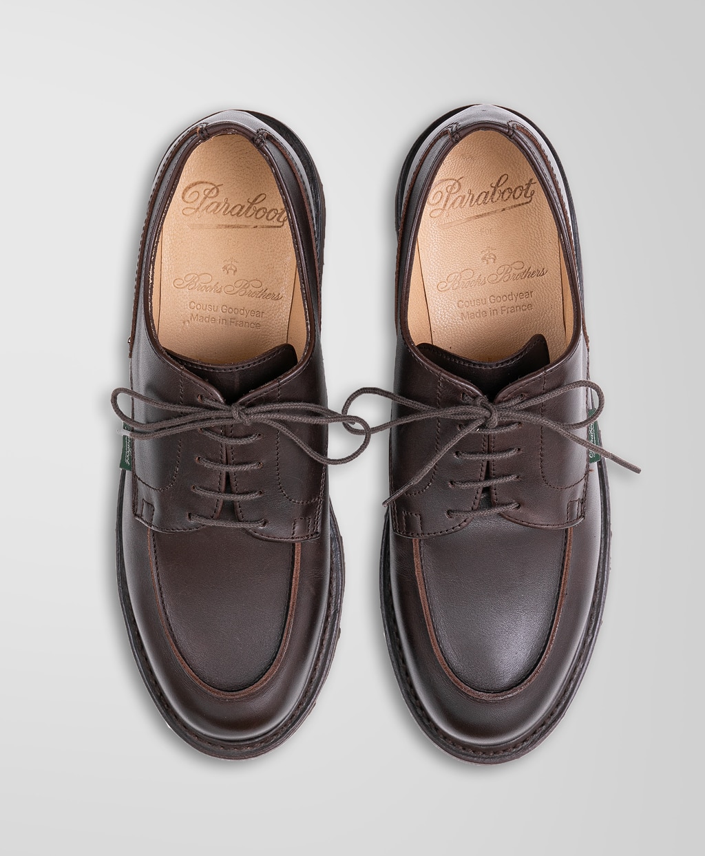 Brooks Brothers × Paraboot カーフレザー シャンボード Uチップ
