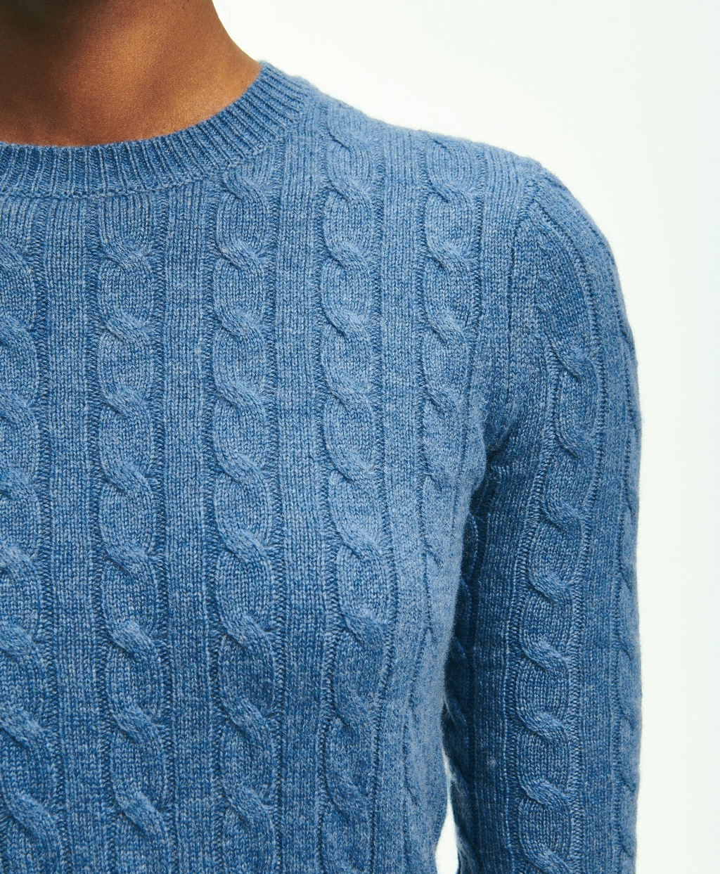 カシミヤ ケーブル クルーネックセーター | Brooks Brothers Japan