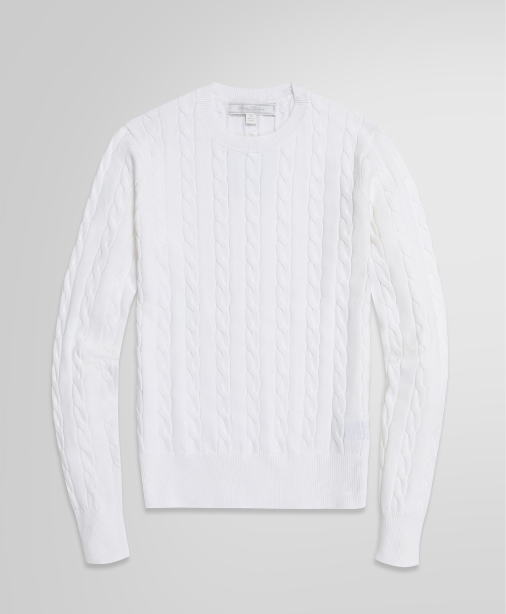 スーピマコットン ケーブル クルーネックセーター | Brooks Brothers