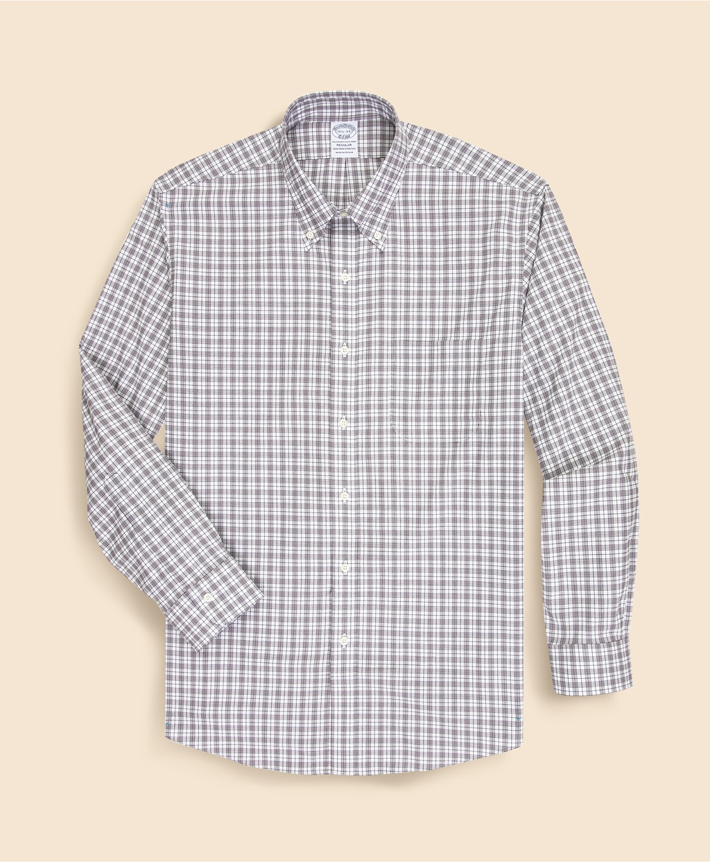 ノンアイロン ストレッチピンポイントオックスフォード チェック