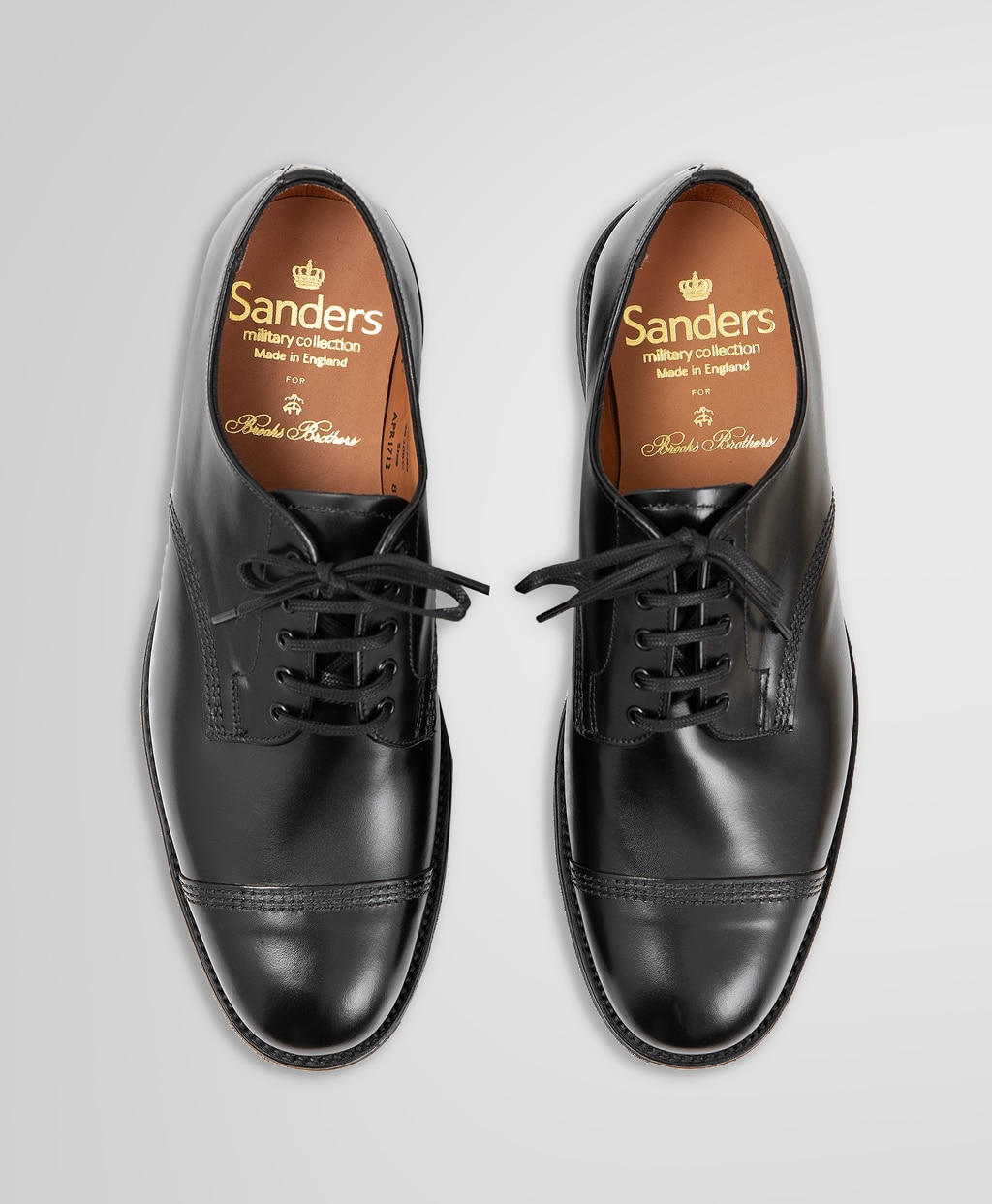 Brooks Brothers ×Sanders カーフレザー レースアップシューズ
