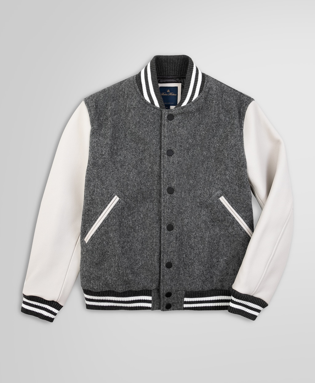 ウール/カウレザー バーシティジャケット | Brooks Brothers Japan