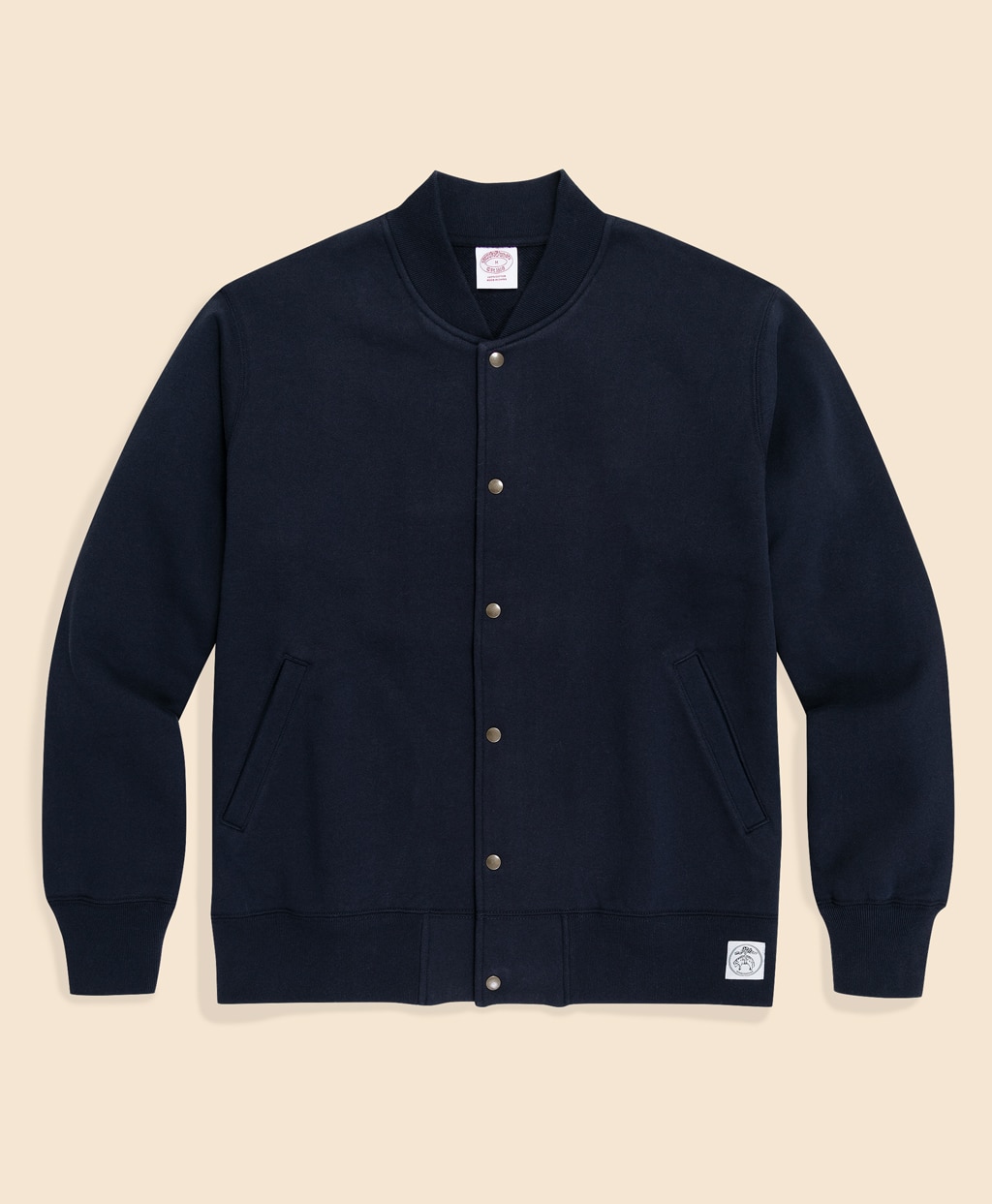 コットンフレンチテリー GFロゴラベル ベースボールジャケット