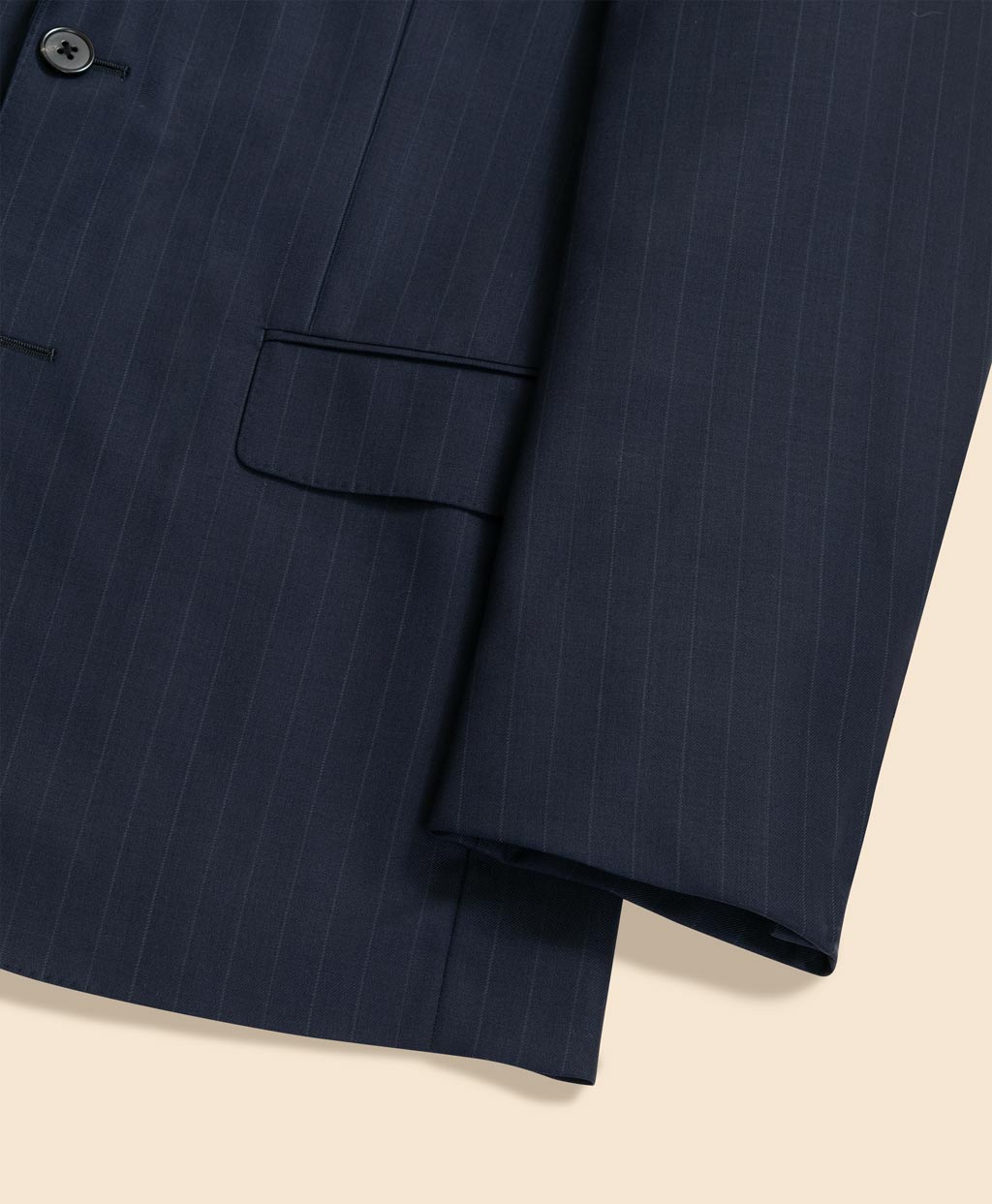 ウールサージ ストライプ シングル2釦スーツ Classic | Brooks