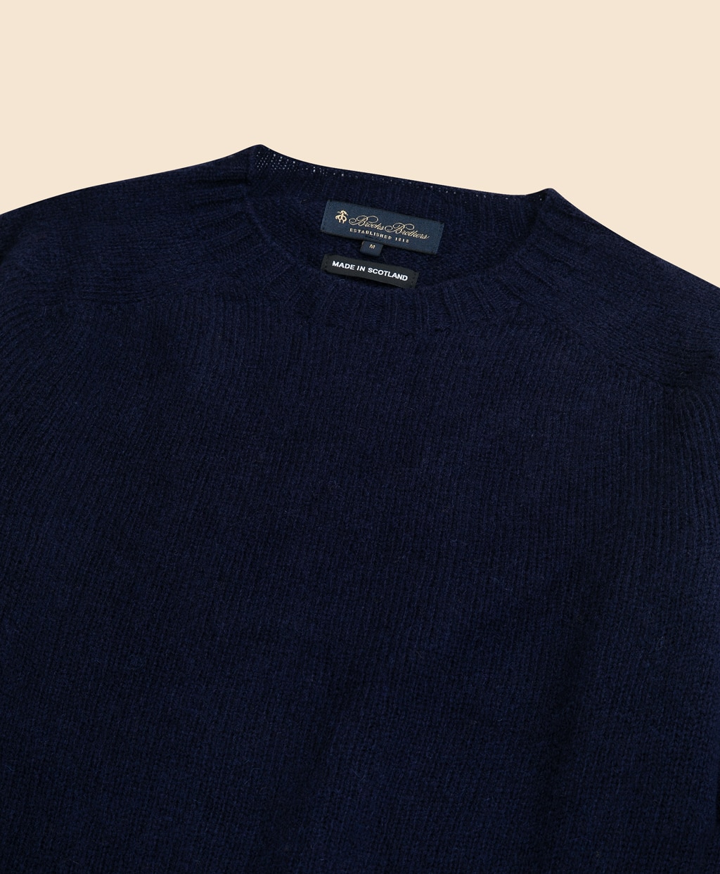 シェットランドウール クルーネックセーター Made in UK | Brooks