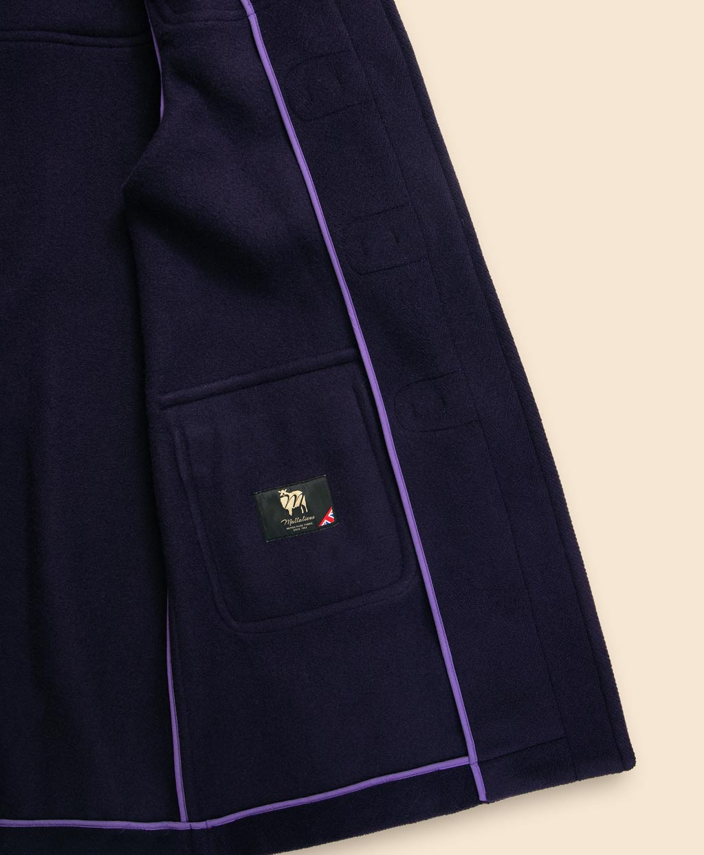 ウール カットパイルヘリンボーン ダッフルコート Made in UK | Brooks