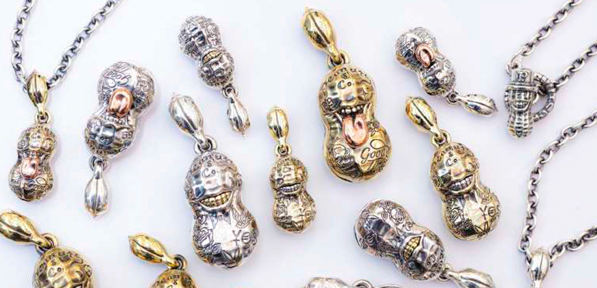 PEANUTS & Co. BERO TATTOO PEANUTS slidetype Msize silver ×K10PG