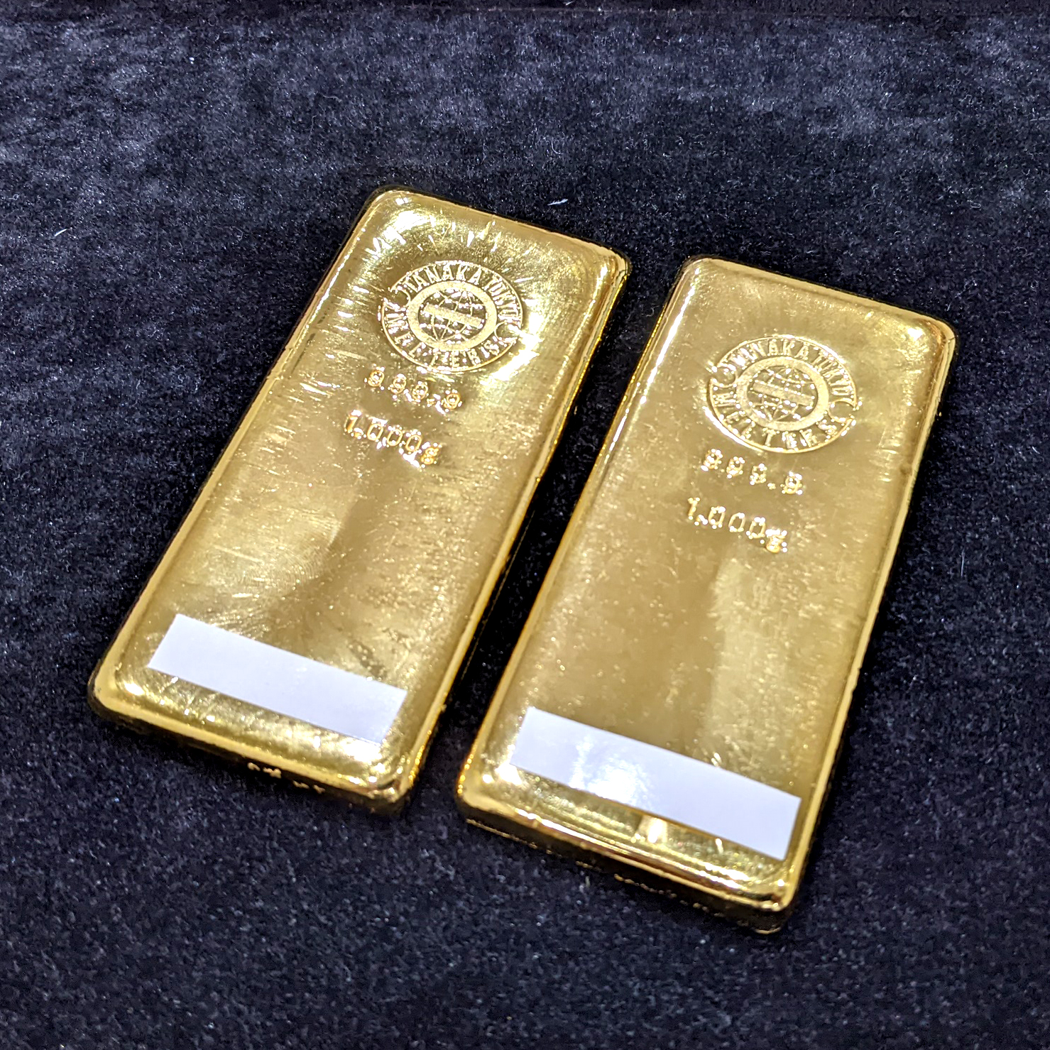 来店買取】田中貴金属K24純金インゴット1kg×2本の高額売却事例と最適な