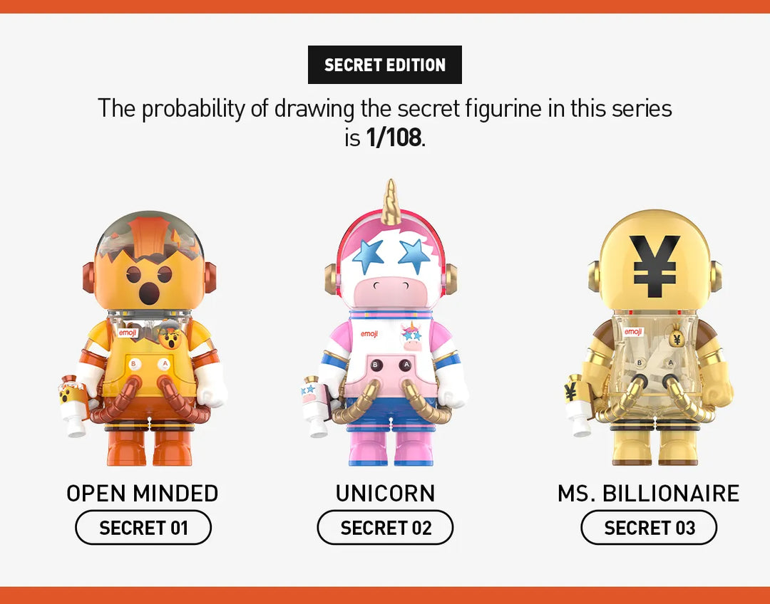 MEGA SPACE MOLLY 100% × emoji Series – Bubble Wrapp Toys